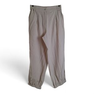 Poetry Cream Elastic Waist Pants Size 8